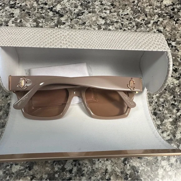 JIMMY CHOO Women\'s Sunglasses JO/S KON2S Nude Glitter / Nude Lens #0005 JIMMY CHOO Women main image 3